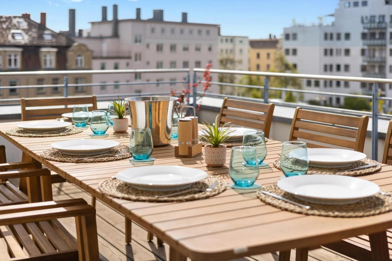 Arbio I Premium Penthouse Apartment Augsburg Exterior foto
