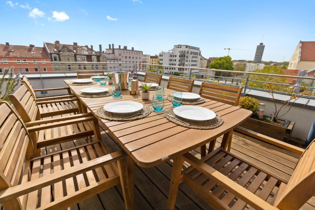 Arbio I Premium Penthouse Apartment Augsburg Exterior foto